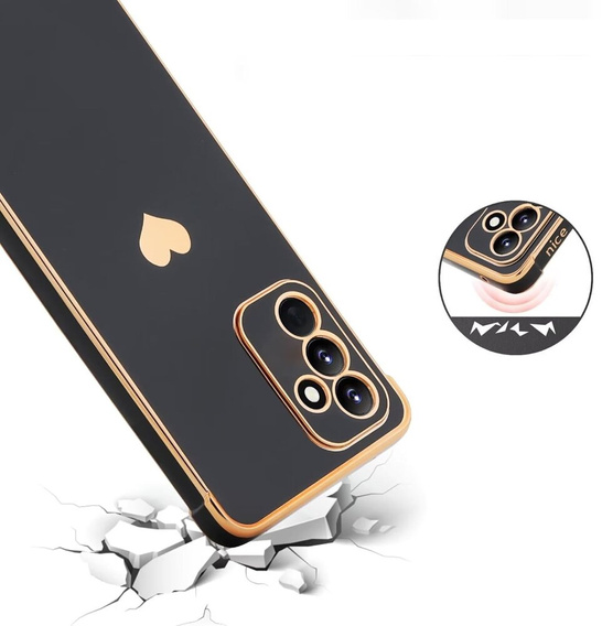 Husă pentru Samsung Galaxy S23 FE, Electro heart, negru + Sticlă ceramică Full Glue
