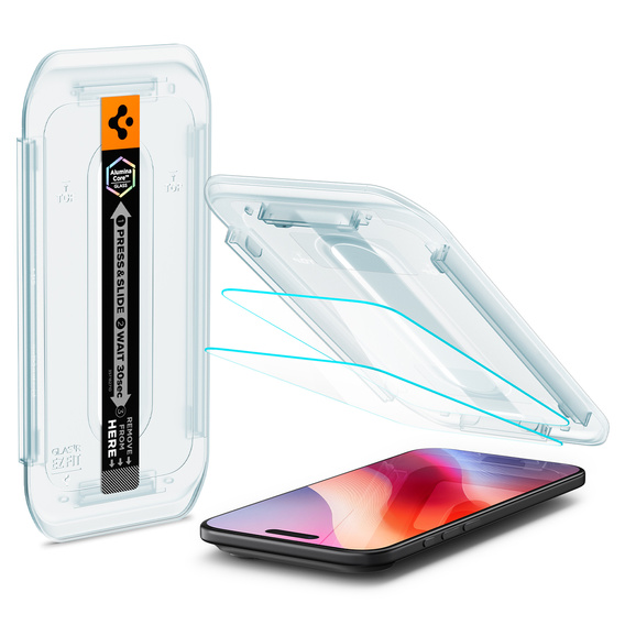 Sticlă temperată Spigen Glas.TR EZ Fit pentru iPhone Air (2 bucăți)