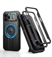 Husă blindată pentru iPhone 12 / iPhone 12 Pro, Dexnor CamProtect MagSafe, negru (Două rame)