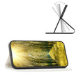 Cu clapetă pentru Samsung Galaxy A54 5G, Wallet, BINFEN COLOR, alb