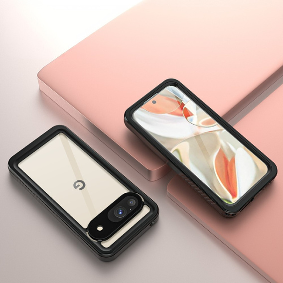 Husă impermeabilă IP68 pentru Google Pixel 9, Redpepper, negru