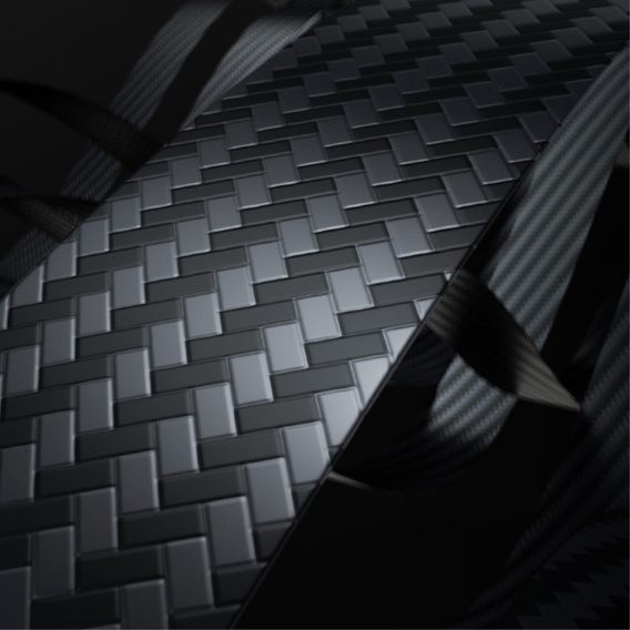 Carcasa BENKS Kevlar pentru iPhone 15 Plus, Carbon Fiber, negru