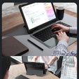 Carcasă + tastatură Galaxy Tab S9, NILLKIN Bumper Pen Slot, negru