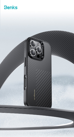 Husă Benks Montage Magnetic Armor Pro Kevlar (600D/1500D) pentru iPhone 16 Pro