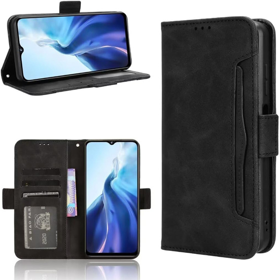 Cu clapetă pentru Realme Note 70T 4G, Card Slot, negru