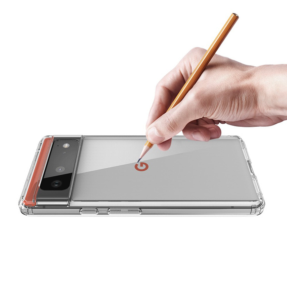 Huse pentru Google Pixel 6, Fusion Hybrid, transparentă