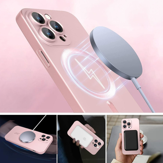 Husă pentru iPhone 16 Pro Max, ColorMag, pentru MagSafe, roz
