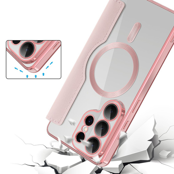 Husă RFID Wallet MagSafe cu protecție pentru cameră pentru Samsung Galaxy S26 Ultra