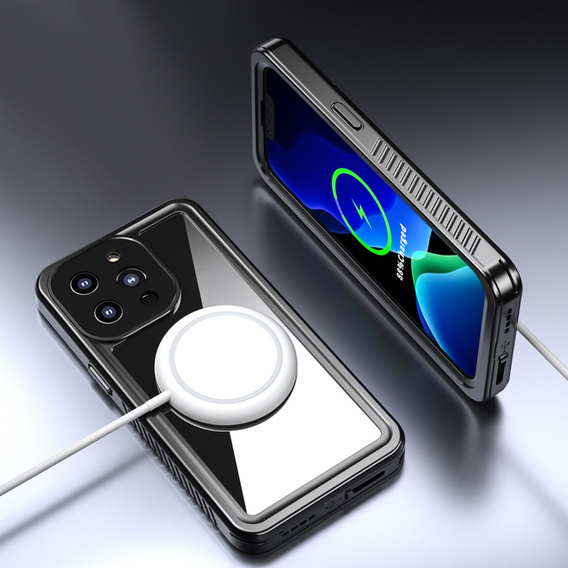 Husă impermeabilă IP68 pentru iPhone 13 Pro, negru