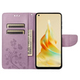 Cu clapetă pentru Oppo Reno8 T 4G, Mandala Flower, violet