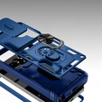 Husă pentru Samsung Galaxy S25 Ultra, KickStand Camera Lens, albastru