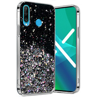 Huse pentru Huawei P30 Lite, Glittery, negru