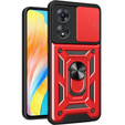Husă blindată pentru Oppo A98 5G, CamShield Slide, roșu