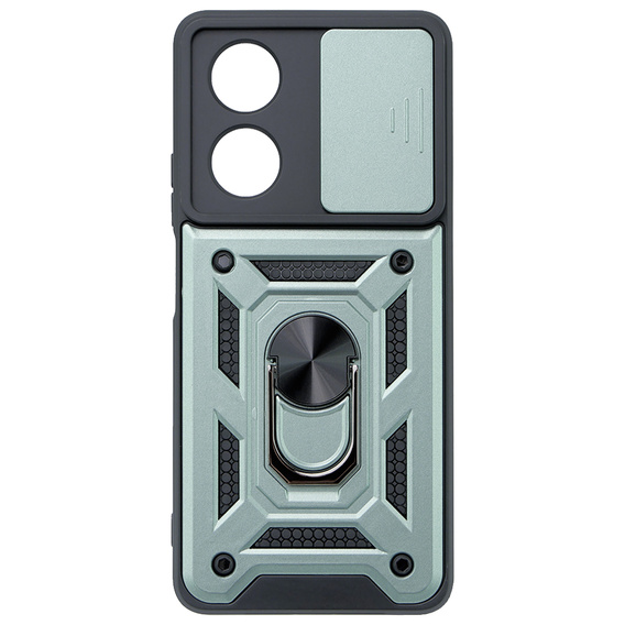 Husă blindată pentru Oppo A58 4G, CamShield Slide, verde