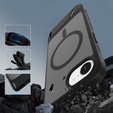Husă pentru iPhone 16E, Kickstand Matt Case, pentru MagSafe, negru