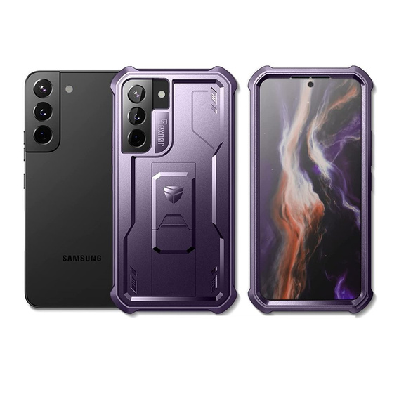 Husă blindată pentru Samsung Galaxy S22, Dexnor Full Body, violet