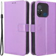 Cu clapetă pentru Xiaomi Redmi 12C, Wallet, Smart Magnet, violet