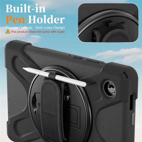 Husă blindată cu suport și curea de umăr pentru Samsung Galaxy Tab A11