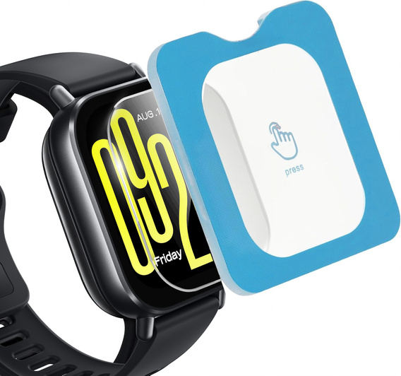2x sticlă călită cu cadru de montare ERBORD pentru Xiaomi Redmi Watch 5 Active