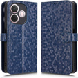 Husa cu clapetă pentru Oppo A5 Pro 5G, Wallet Rhombus, albastru
