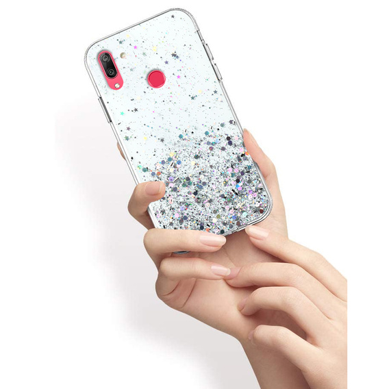 Huse pentru Huawei Y7 2019, Glittery, transparentă