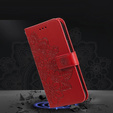 Cu clapetă pentru Xiaomi Redmi Note 13 Pro 5G, Mandala, roșu