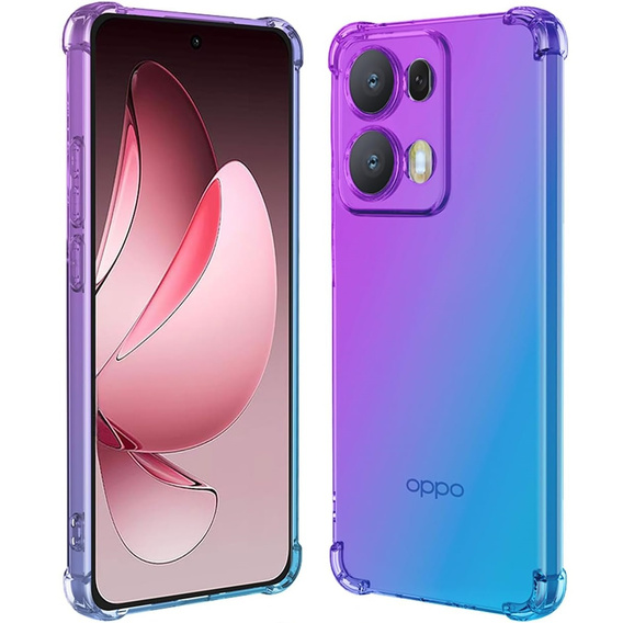 Husa pentru Oppo Reno 13 Pro, Gradient Dropproof, Violet / albastru