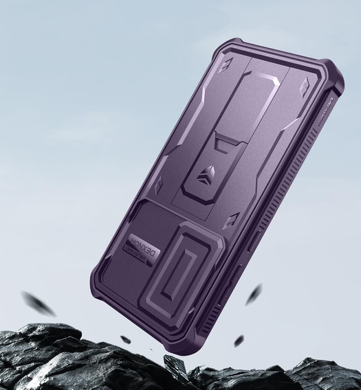 Husă blindată pentru Samsung Galaxy S24 FE, Dexnor Full Body (Two Frames), violet