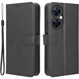 Cu clapetă pentru Huawei Nova 11i, Wallet Smart Magnet, negru