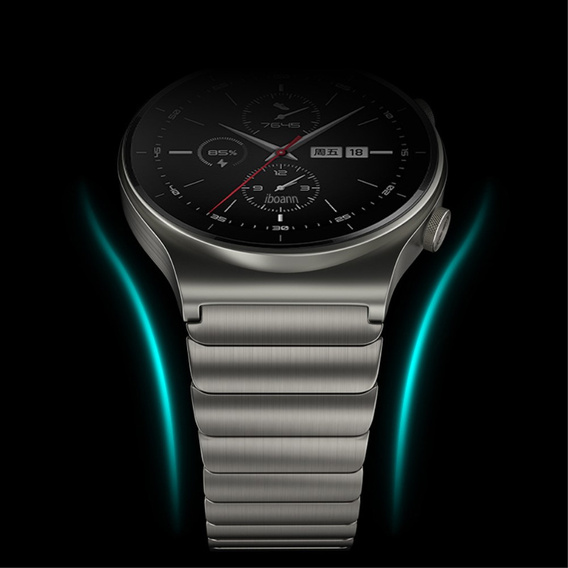 Bransoleta stalowa do Huawei Watch GT 2 Pro, Szara