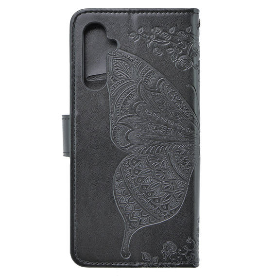 Cu clapetă pentru Samsung Galaxy M34 5G, Butterfly, negru