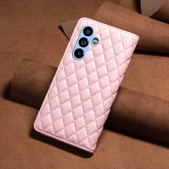 Cu clapetă pentru Samsung Galaxy A54 5G, Wallet, BINFEN COLOR, roz