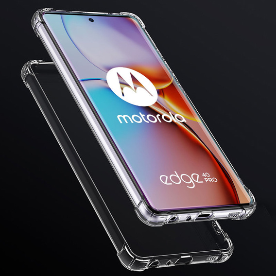Huse pentru Motorola Edge 40 Pro, Dropproof, transparentă