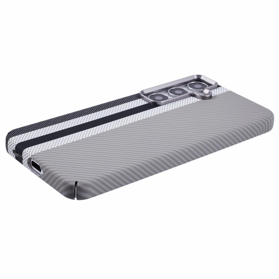 Carcasa pentru Samsung Galaxy S25+ Plus, Carbon Fiber MagSafe, gri