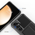 Husa pentru Samsung Galaxy A55 5G, Card Holder Kickstand, negru