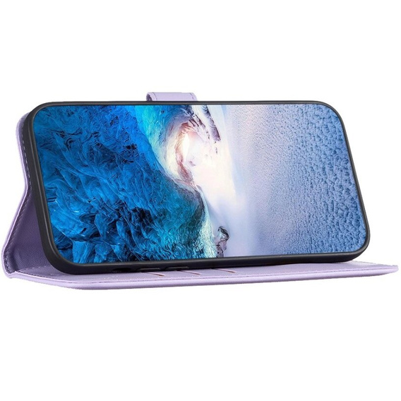 Cu clapetă pentru Samsung Galaxy A55 5G,BINFEN Wallet, violet