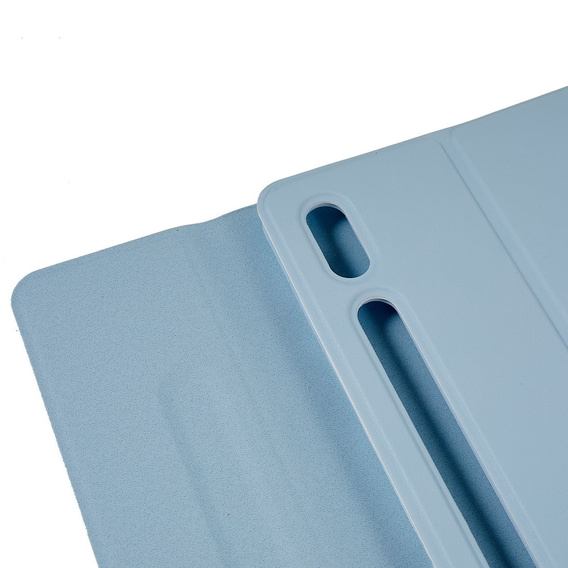Carcasă + tastatură Galaxy Tab S7+ Plus / S8+ Plus /S7 FE T730 T733, Pen Slot, albastru