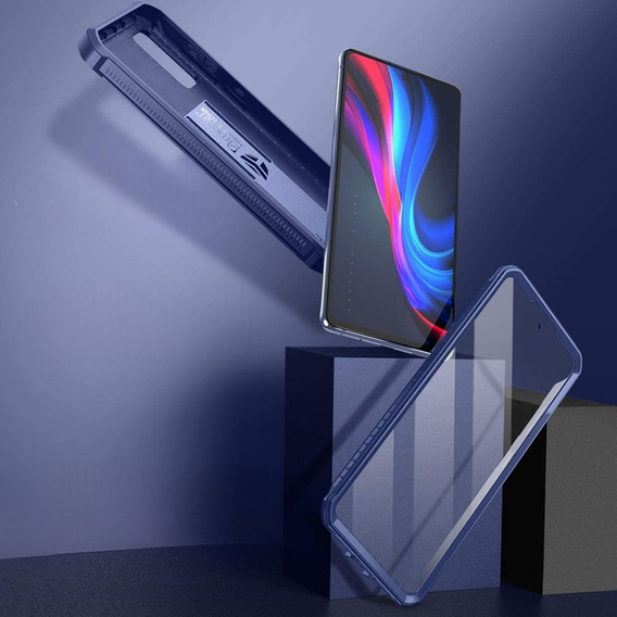 Husă blindată pentru Samsung Galaxy S20 FE, Dexnor Full Body, albastru