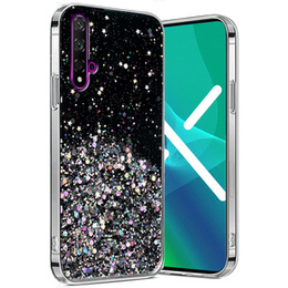 Huse pentru Huawei Nova 5T/Honor 20, Glittery, negru