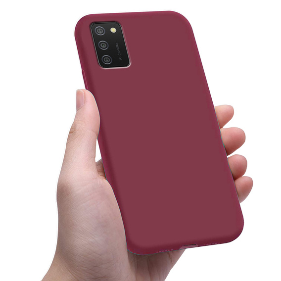 Caz subțire pentru Samsung Galaxy A02s, Slim, maroon