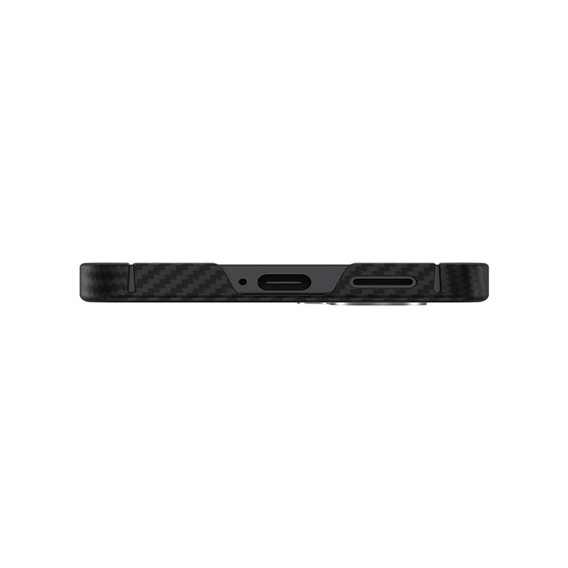 Carcasa BENKS Kevlar pentru Samsung Galaxy S25+ Plus, pentru MagSafe, Carbon Fiber, negru