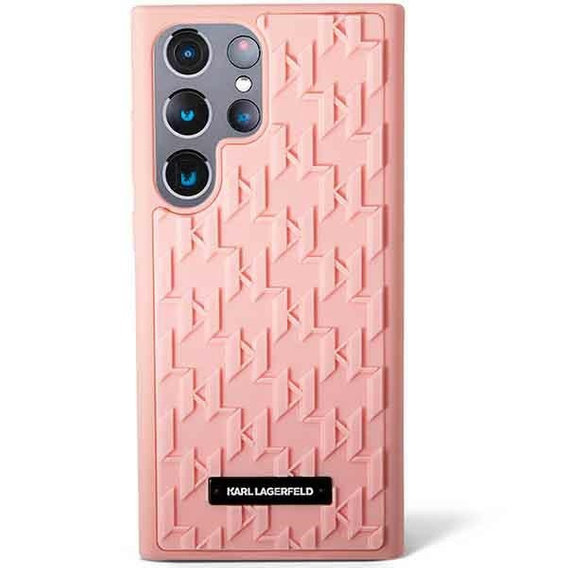 Karl Lagerfeld Huse pentru Samsung Galaxy S23 Ultra, Saffiano Mono Metal, roz