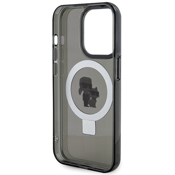 Suport pentru inel Karl Lagerfeld Husa MagSafe Karl & Choupette pentru iPhone 15 Pro