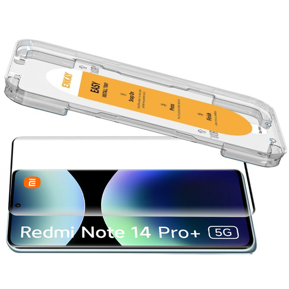 ENKAY sticlă călită ENKAY pentru Xiaomi Redmi Note 14 Pro+ 5G, negru