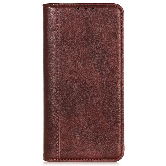 Huse pentru Motorola Moto G24 / G24 Power / G04, Wallet Litchi Leather, maro