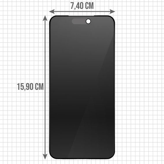 Sticlă temperată de confidențialitate pentru iPhone 17 Pro Max
