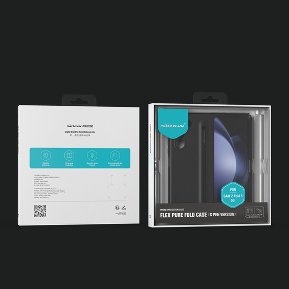 Husă NILLKIN pentru Samsung Galaxy ZFold5 5G, Flex Pure, negru