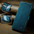 Husa CASEME pentru Samsung Galaxy S22 Ultra, Leather Wallet Case, verde