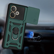 Husă blindată pentru Oppo A5 Pro 5G, CamShield Slide, verde