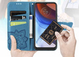 Cu clapetă pentru Oppo Reno 13F / Oppo Reno 13FS, Butterfly, albastru